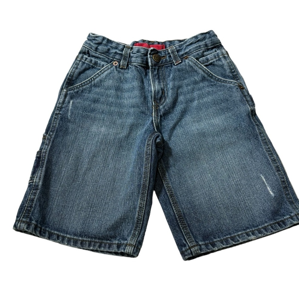 Levi’s Denim Shorts Cargo Utility Adjustable Waist 100% Cotton Boys Size 7